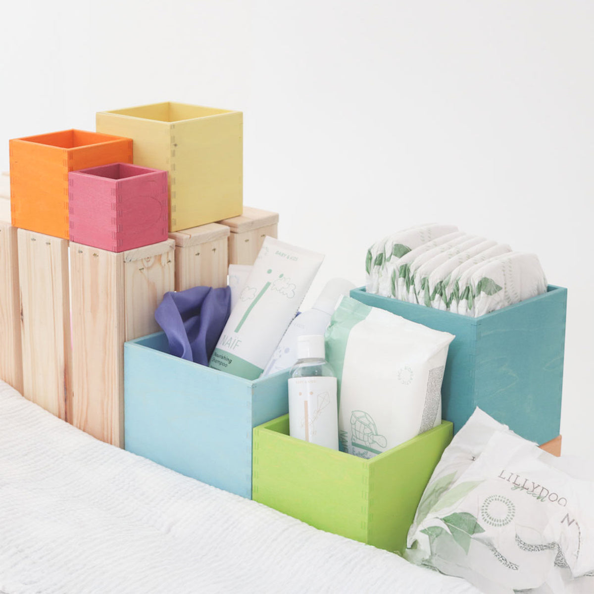 Large Pastel Set of Boxes