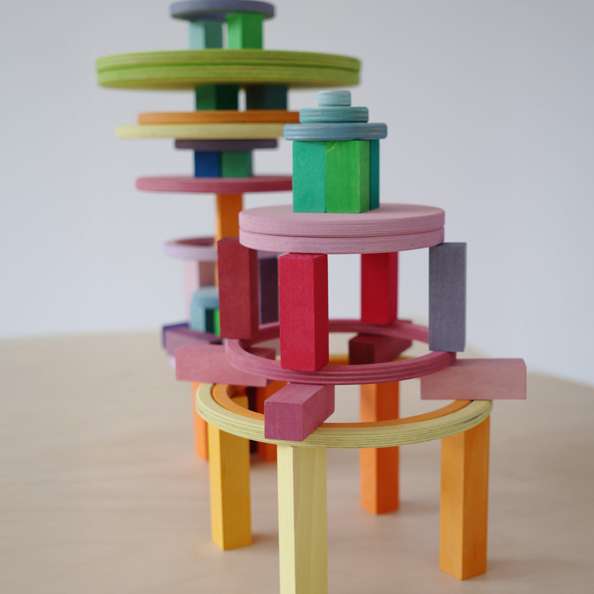 Konzentrische Kreise und Ringe Pastell
