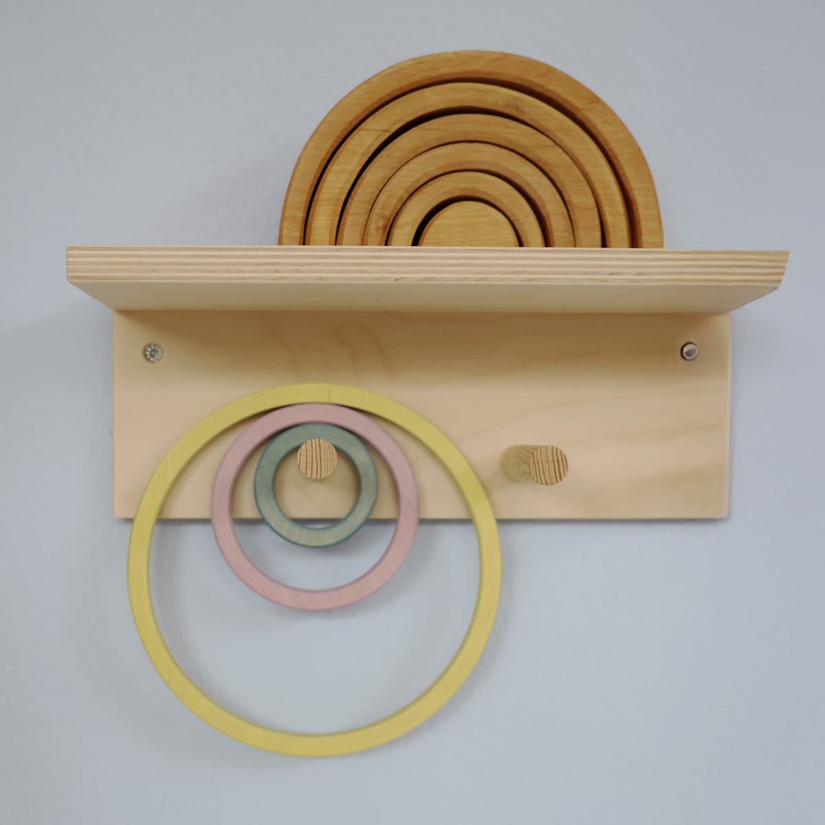 Konzentrische Kreise und Ringe Pastell