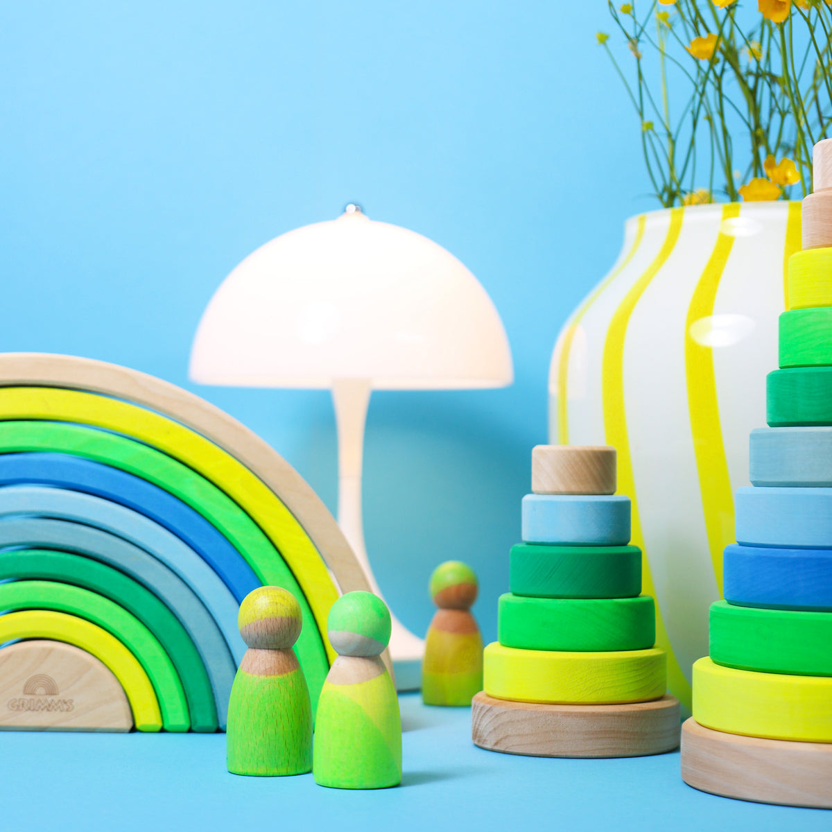 Regenbogen Neongrün