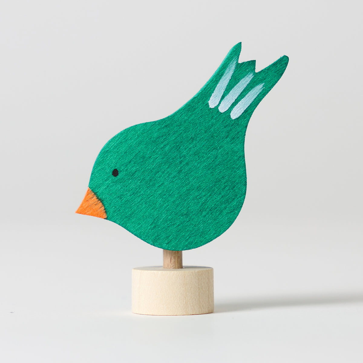Steckfigur pickender Vogel