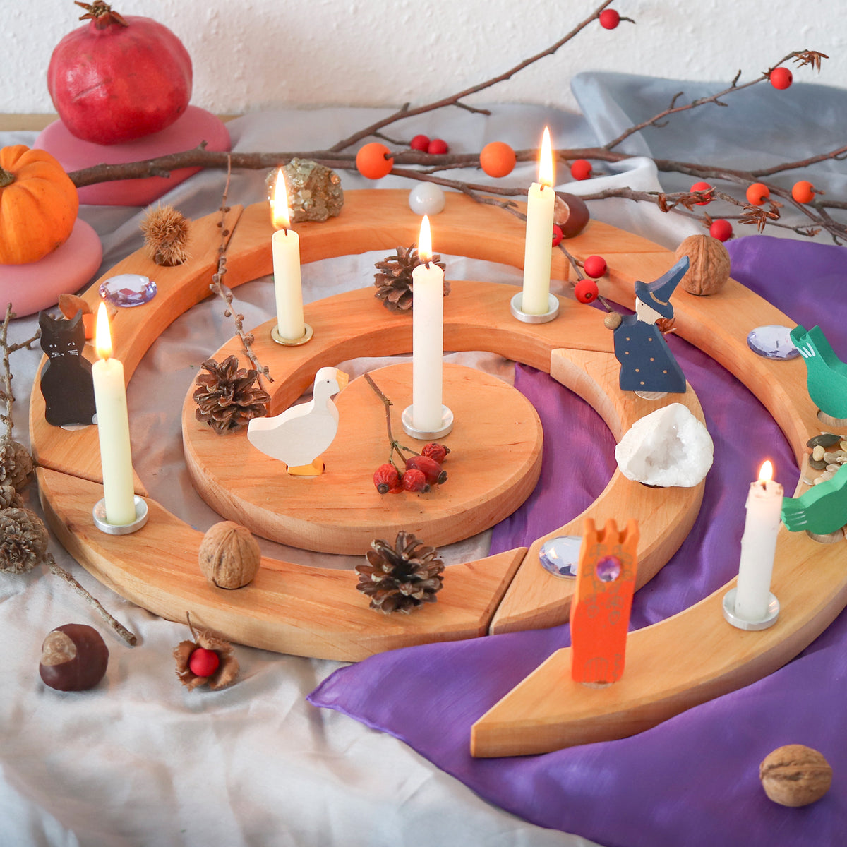 Creme Beeswax Candles (10%) VE 12 pcs.