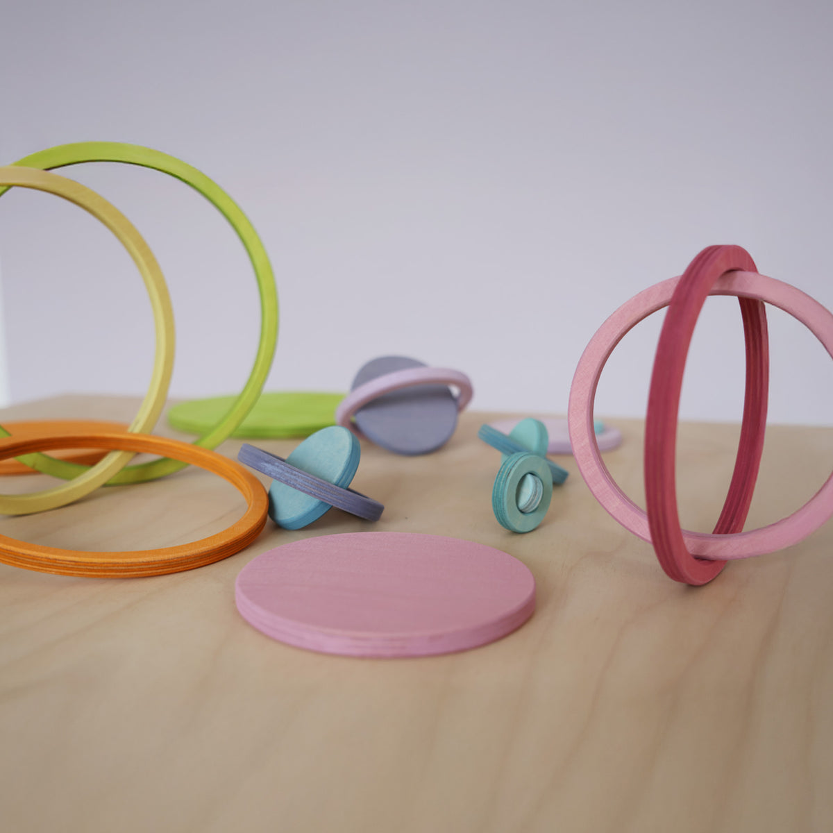 Konzentrische Kreise und Ringe Pastell